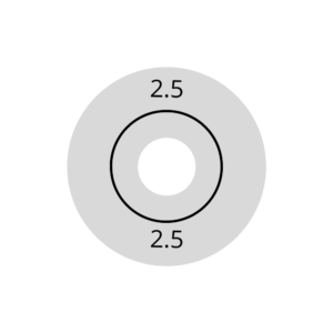 Wagner Rubber 2.5mm (VPE=10) voor diepvriesdetectie