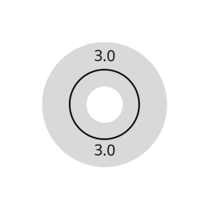 Wagner Rubber 3.0mm (VPE=10) voor diepvriesdetectie