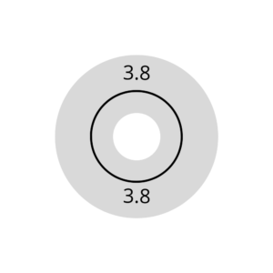 Wagner Rubber 3 .8mm (VPE=10) voor diepvriesdetectie
