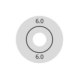 Wagner Rubber 6.0mm (VPE=10) voor diepvriesdetectie