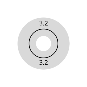 Wagner Rubber 3.2mm (VPE=10) voor diepvriesdetectie