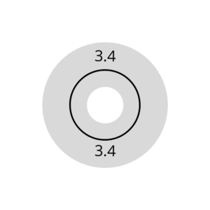 Wagner Rubber 3.4mm (VPE=10) voor diepvriesdetectie