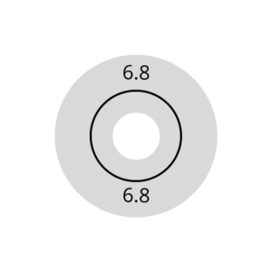 Wagner Rubber 6.8mm (VPE=10) voor diepvriesdetectie