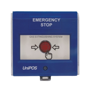 Handmelder voor noodstop blussing (blauw)