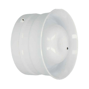 Soteria Open-Area wandsirene wit met isolator