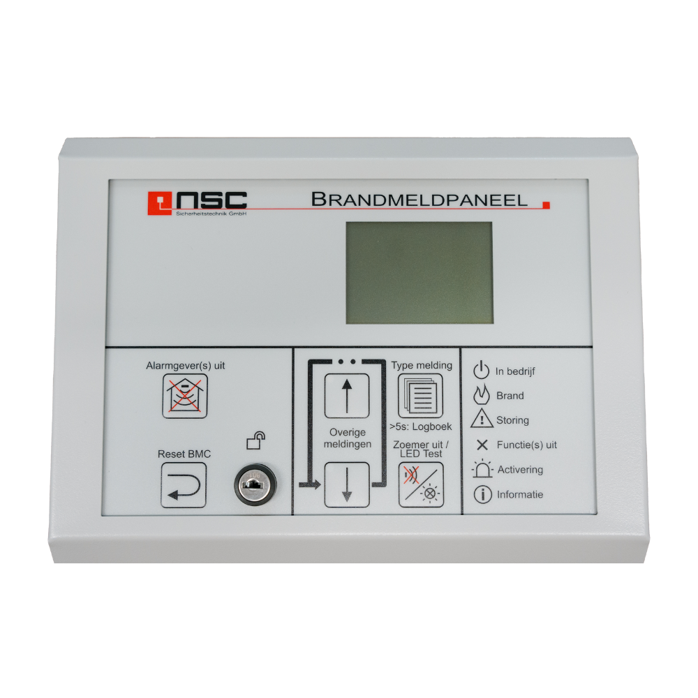 Uitlees/bedienings paneel met display, RS485 interface, NL versie