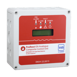 Lineaire thermische detectie ProReact control-unit Hochiki protocol
