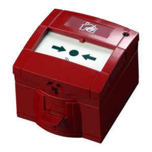 XPander handbrandmelder, ABS, rood incl. achterwand behuizing