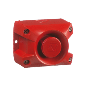Conventionele hoogvermogen sirene PA5, IP66, rood