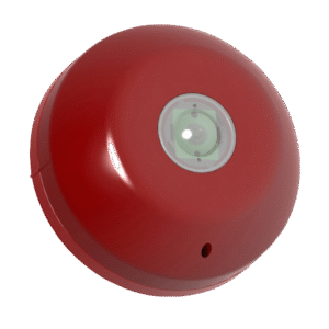 Geadresseerd Flitslicht Hochiki, rode behuizing, rode flits,