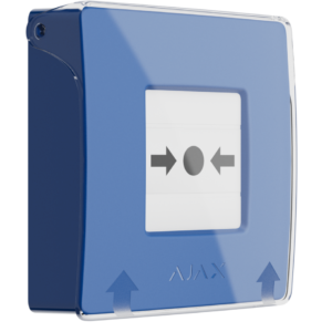 AJAX draadloze handbrandmelder blauw