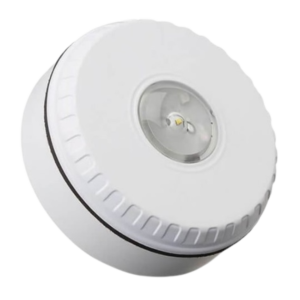Solista LX flitslicht wit plafondmontage met rode flits, EN54-23